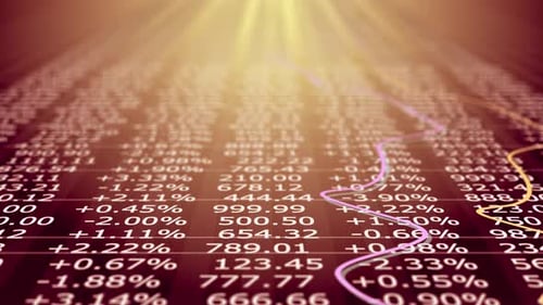 Stock Market Data Analysis with Financial Charts and Growth Indicators Digital Stock Market