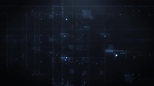 Digital Data Grid Wall Background