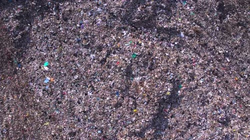 Aerial View of a Landfill Full of Waste