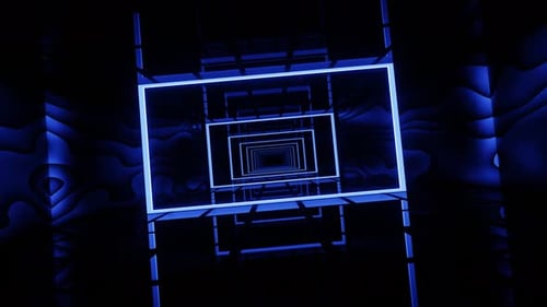 Flying in the Neon Tunnel VJ Loop