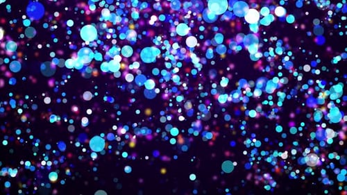 Colorful Abstract Particles Background Loop V3