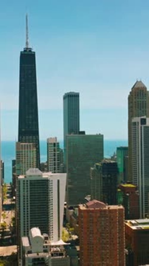 Amazing architecture of modern Chicago city, Illinois, USA.