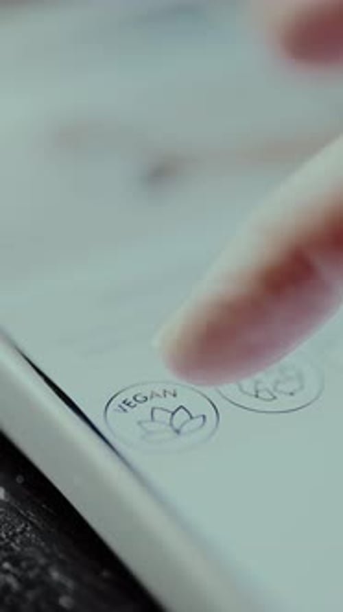 VEGAN Icon on Smartphone Screen