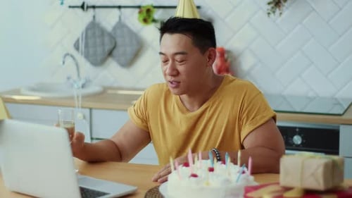 Friends Celebrate Birthday Together Virtually