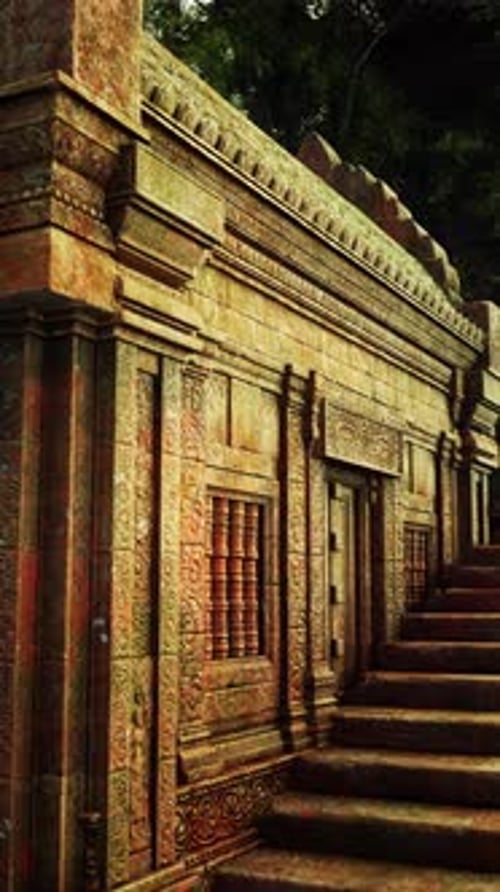 Steps Leading to Ancient Cambodian Temple