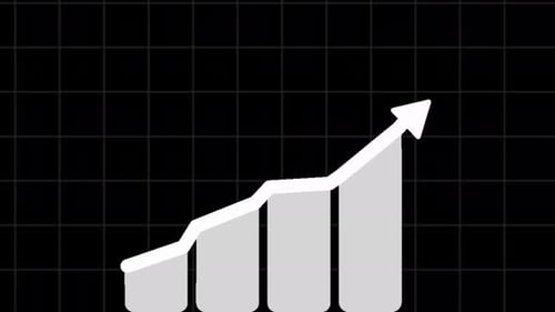 Animated Growth Chart with Line Graph and Bar Data