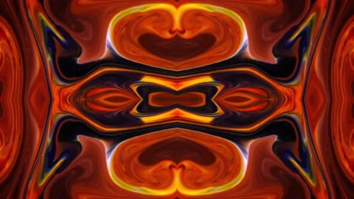 Vibrant Fluid Kaleidoscope Abstract Flowing Background