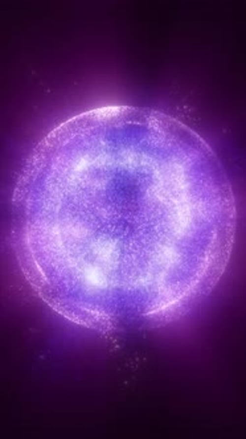 Abstract Particle Energy Sphere Loop Animation