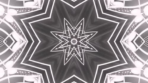Mandala psychédélique, kaléidoscope, fond 3D, boucle fluide, Vj Art. 4654
