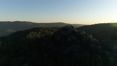 Rocky Beauty Mountains at Sunset