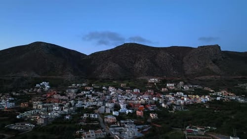 Chersonissos, stations balnéaires et côtes de l'île grecque crétoise, vue aérienne