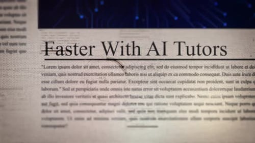 Los estudiantes aprenden más rápido con los títulos de titulares tipo periódico de Ai Tutors