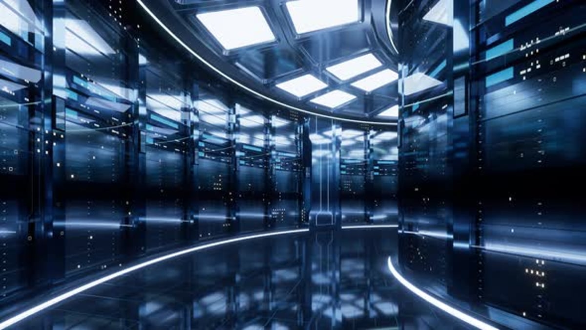 Loop sever racks and data center, Backgrounds Motion Graphics ft. data ...