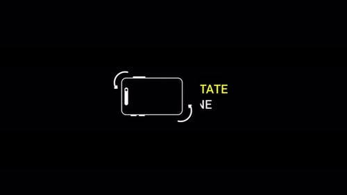 Rotate Device Instruction Screen