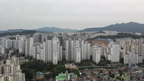 Uhd Aerial View Of Seoul City Skyline