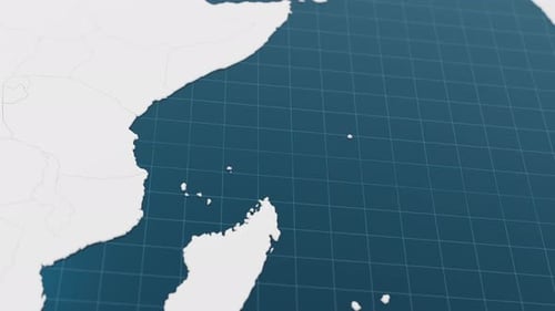 Modern 3D Map Location Pin Drop Animation