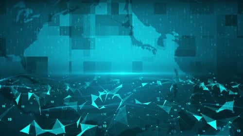 Digital technology business digital data plexus background