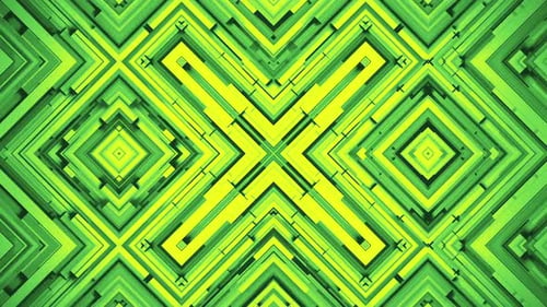 Green Crossed Rectangle Blocks
