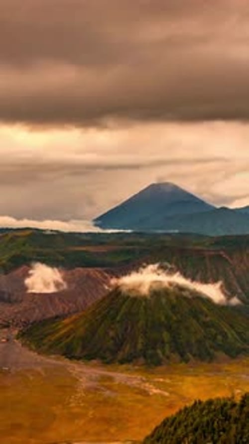 Vertical View Of Tengger Caldera, Indonesia