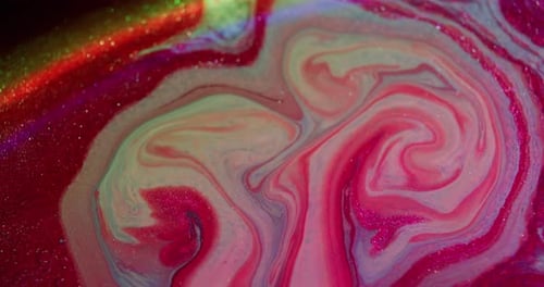 Ink Stream Paint Background Flow Neon Glitter