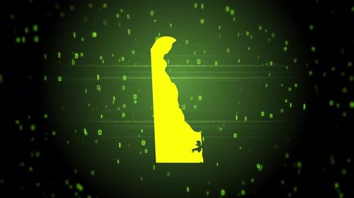 Intro die digitale Karte des Bundesstaates Delaware