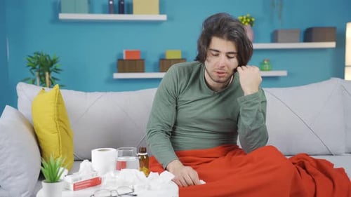 Le malade est épuisé et léthargique.