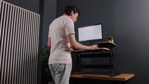 Keyboarding Device Man Office Computer Desk