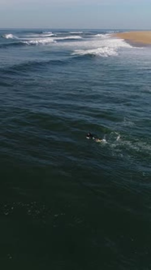 Vertical Video of Surfing