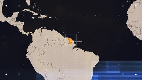French Guiana Hud News Map