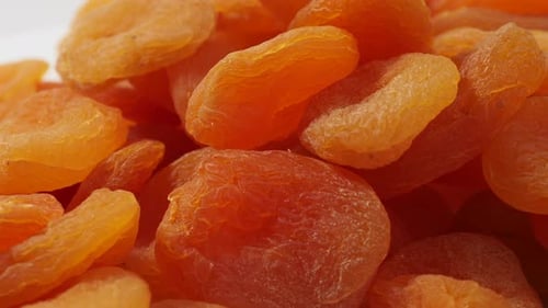 Close Up of Pile of Dried Apricots