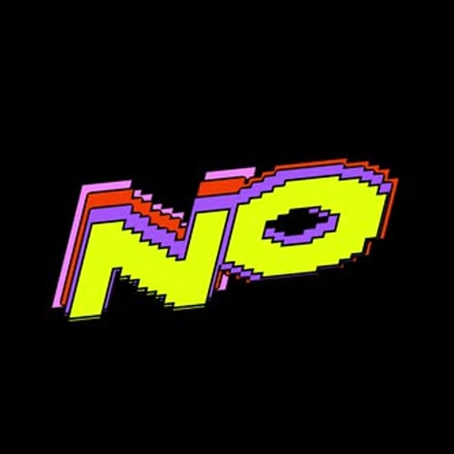 Pixel “NO” Pop