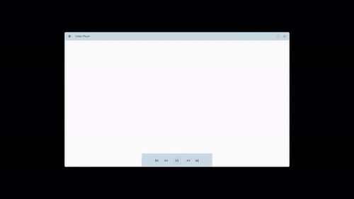Collection OS : Chargement de l'interface du lecteur Vidéo