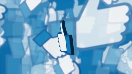 Like 3d Logo Animation With Gradient Abstract Background