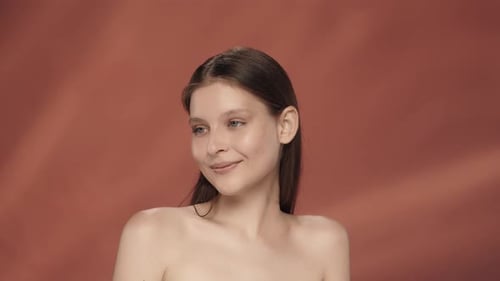 Young Woman with Natural Beauty Posing