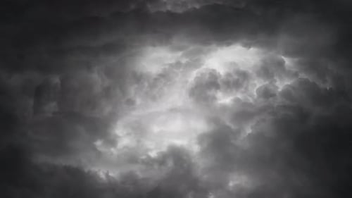 Dramatic Dark Storm Clouds Moving Across the Sky