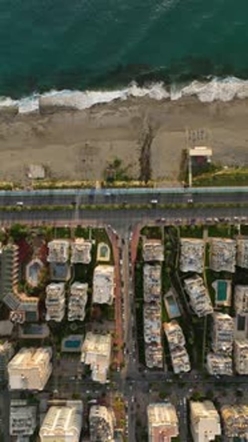Vertical Video Above Alanya Captivating Drone Footage of Elite Immobility and New House Construction