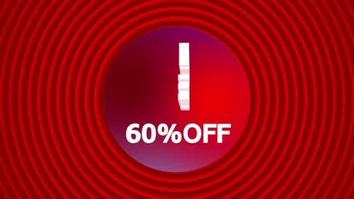 Modern Geometric Flash Sale 60% Off Title Reveal