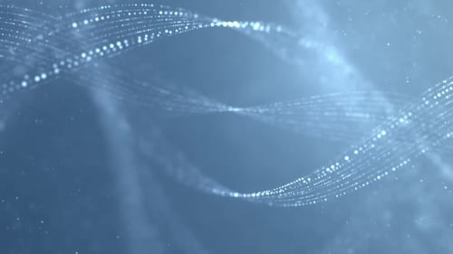 Elegant clean dot line wave background