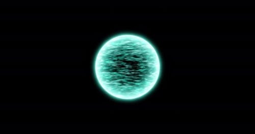 Pulsating Futuristic Energy Orb Abstract Animation Loop