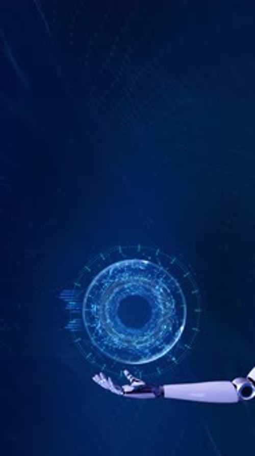 Futuristic circle HUD virtual display Robot hand Virtual Interface HUD circle interfaces, Hi-tech