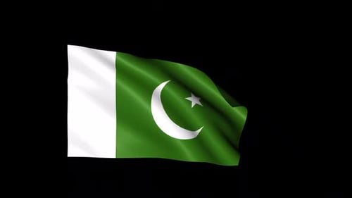 Realistic Waving Pakistan Flag