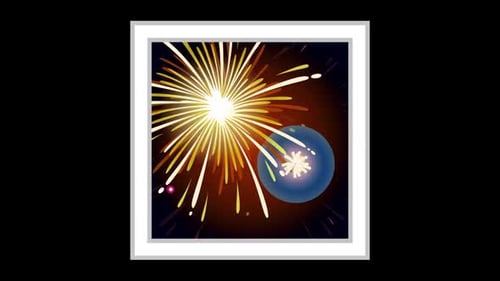 Emoji animé Fireoworks
