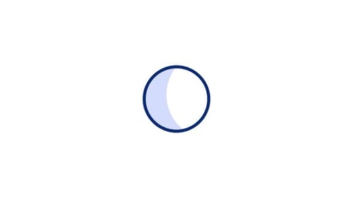 Flat Design Animated Loading Ellipsis Icon for UI