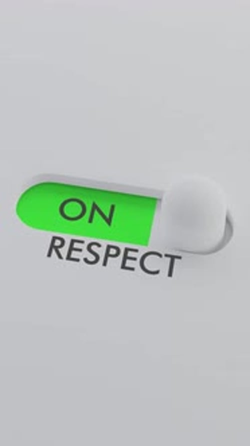 Switching on the RESPECT switch Vertical Video