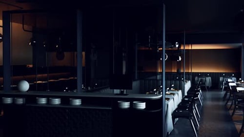 Highend Restaurant That Appears to Be Deserted