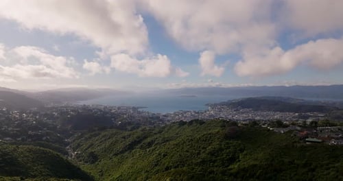 Wellington City Harbour - Drone shot in 4k 2