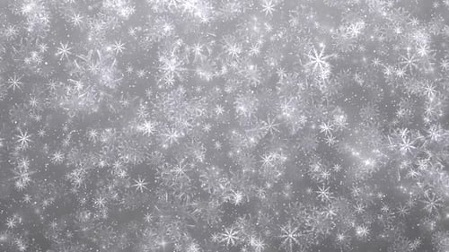 Sparkling Snowflakes Falling Winter Holiday Background