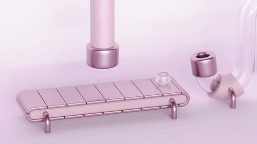 Cocktailmaschine 3D-Loop-Animation
