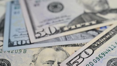 Der Hintergrund der Dollarnoten