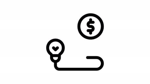 Idea to Money Business Connection Animated Icon